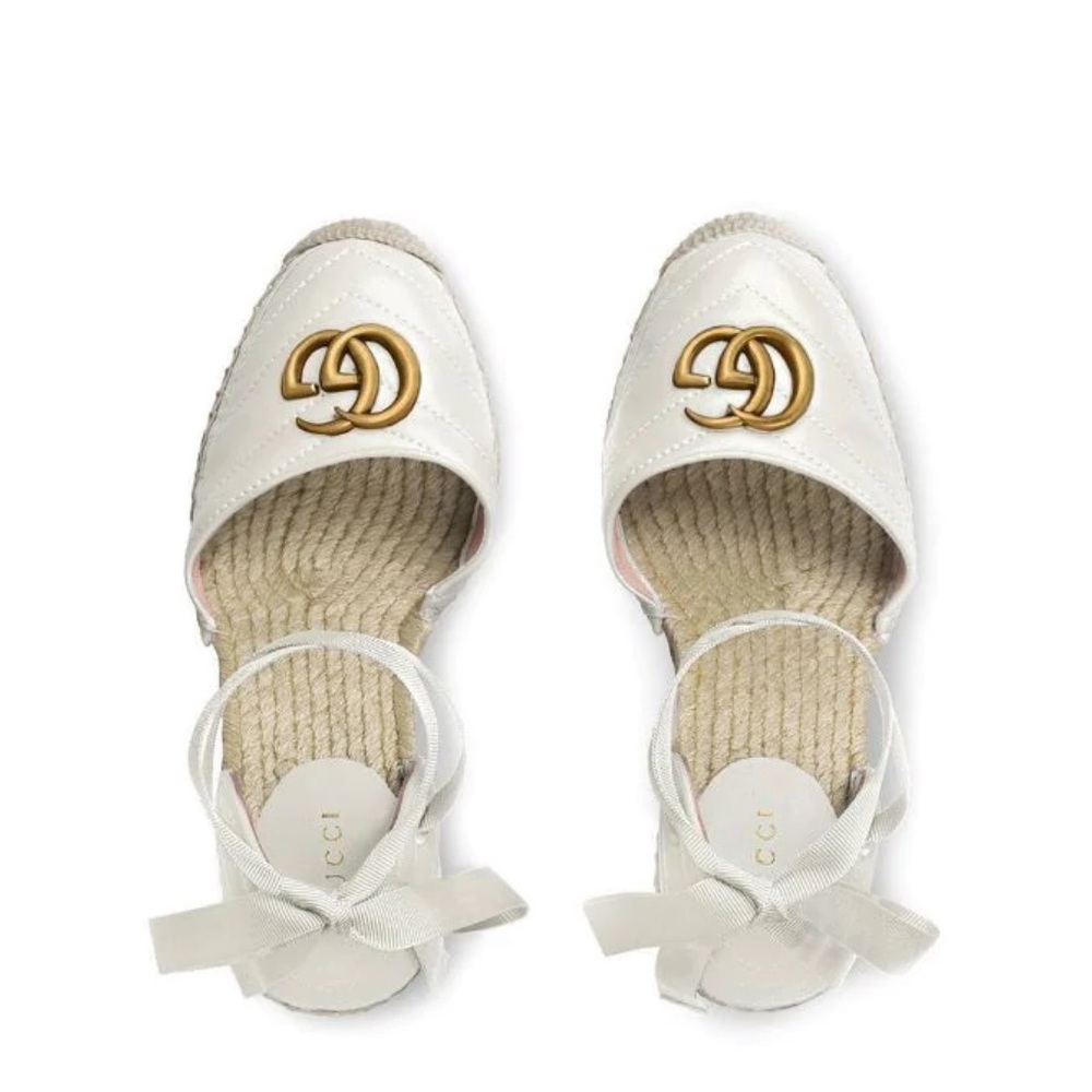 Gucci Leather Platform Espadrille Never Worn!
